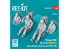 ResKit Figurine RSF48-0147 Mirage 2000B, D, N FRANCE pilotes assis dans sièges éjectables MB Mk.10Q 2pièces imp en 3D 1/48