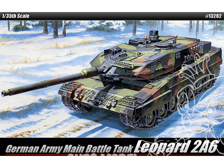 Academy maquette militaire 13282 Leopard 2A6 Armée Allemande Char de combat principal 1/35