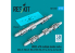 ResKit kit RS72-0557 Supports pour bombes multiples MBD2-67U 2pièces imprimées en 3D 1/72