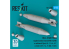 ResKit kit RS72-0580 Bombe au napalm BLU-27A/B 750 lb avec ailerons MXU-469/B ou sans ailerons 2p 3D 1/72
