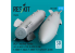 ResKit kit RS72-0589 Bombes nucléaires B43-1 2 pièces, imprimées en 3D 1/72
