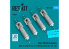 ResKit kit RS72-0565 FAB-250 Bombes M-54, 4 pièces, imprimées en 3D 1/72