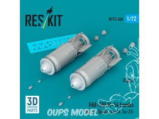 ResKit kit RS72-0568 FAB-500М-54 bombe pour Su-17 -22 -24 -25 -34 1/72