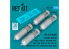 ResKit kit RS72-0571 Bombes de profondeur Mk-XVII 350 lb, 4 pièces, imprimées en 3D 1/72