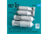 ResKit kit RS72-0571 Bombes de profondeur Mk-XVII 350 lb, 4 pièces, imprimées en 3D 1/72