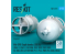 ResKit kit RS72-0571 Bombes de profondeur Mk-XVII 350 lb, 4 pièces, imprimées en 3D 1/72