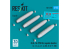 ResKit kit RS72-0578 Bombes au napalm BLU-1A 750 lb 4 pièces Impression 3D 1/72