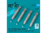 ResKit kit RS72-0597 Bombes au napalm BLU-1B (750 lb) à ailerons MXU-393/B 4p 3D 1/72