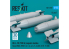 ResKit kit RS72-0597 Bombes au napalm BLU-1B (750 lb) à ailerons MXU-393/B 4p 3D 1/72