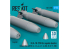 ResKit kit RS72-0598 Bombes au napalm BLU-1B 750 lb à ailerons MXU-469/B 4p 3D 1/72