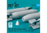 ResKit kit RS72-0598 Bombes au napalm BLU-1B 750 lb à ailerons MXU-469/B 4p 3D 1/72