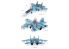 Academy maquette avion 12557 Sukhoi Su-33 Flanker D Russian Navy 1/72