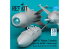 ResKit kit RS72-0562 Missiles AGM-62 Walleye I 2unités nacelle de liaison de données AN/AWG-16 1unité Impression 3D 1/72