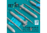 ResKit kit RS72-0566 Missiles S-24 avec APU-68 (4 pièces) imprimés en 3D 1/72