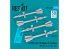 ResKit kit RS72-0577 Missiles R-27EP AA-10 Alamo-F 4 pièces imprimés en 3D 1/72
