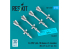 ResKit kit RS72-0577 Missiles R-27EP AA-10 Alamo-F 4 pièces imprimés en 3D 1/72