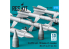 ResKit kit RS72-0581 Missiles R-27ER AA-10 Alamo-C 4 pièces imprimés en 3D 1/72