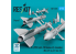 ResKit kit RS72-0581 Missiles R-27ER AA-10 Alamo-C 4 pièces imprimés en 3D 1/72
