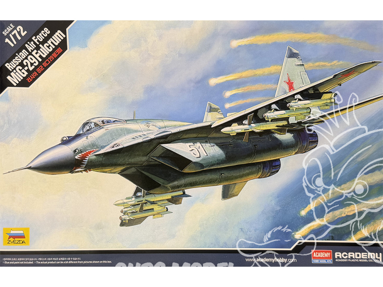 Academy maquette avion 12552 MiG-29 Fulcrum Russian Air Force 1/72