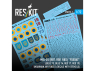 ResKit RSB72-0001 MiG-25RBT RBF RBS Foxbat Bleu 73 Bleu 74 Rouge 17 Rouge 19 ukrainiennes Décalcomanies avec pochoirs 1/72