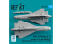 ResKit kit RS72-0533 Missiles AGM-62 Walleye II ER 2p avec liaison de données AN/AWG-16 Pod 1p 3D 1/72