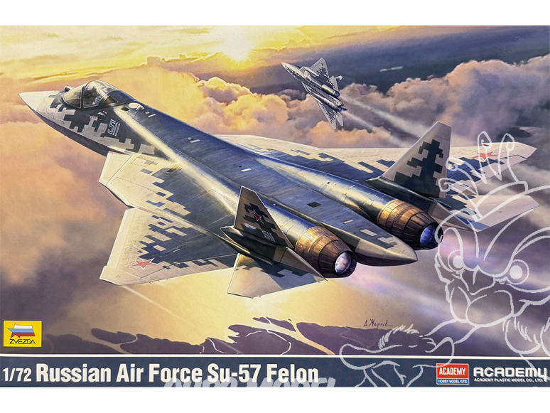 Academy maquette avion 12572 Sukhoi Su-57 Felon Russian Air Force 1/72