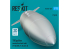 ResKit RSU72-0327 Réservoir de carburant central de 150 gallons pour F-5E/F/N, F-20, AT-3 1 pièce imprimée en 3D 1/72