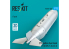 ResKit RSU72-0324 Réservoir de carburant de 275 gallons F-5E/F/N, F-20, AT-3 1pièce imprimée en 3D 1/72