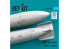 ResKit RSU72-0329 Réservoirs de carburant de 1200 L pour Jaguar français 2pièce imprimée en 3D 1/72
