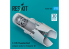ResKit amelioration RSU72-0331 Tuyère d'échappement du F-105 Thunderchief pour maquette Trumpeter impression 3D 1/72