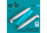 ResKit RSU72-0294 Réservoirs de carburant sous les ailes Tornado IDS/ECR 1500L soudés germano-italien 2pièce imprimée en 3D 1/72