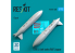 ResKit RSU72-0328 Réservoirs de carburant de 1200 L pour Jaguar RAF 2pièce imprimée en 3D 1/72