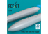 ResKit RSU72-0328 Réservoirs de carburant de 1200 L pour Jaguar RAF 2pièce imprimée en 3D 1/72