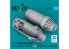 ResKit amelioration RSU72-0298 Tuyères échappement fermée kit Academy F‑15E-A,B,C,D,E early et J F100-PW-220 imp 3D 1/72