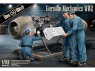 DAS WERK Figurine DW32101 Mécaniciens allemande WWII avec dessins techniques 1/32