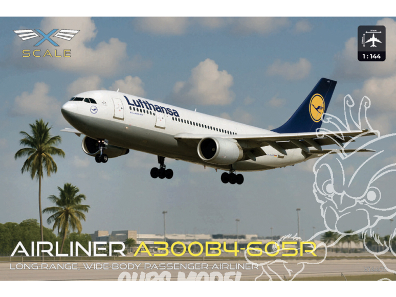 X-Scalemodels maquette avion X144011 A300B4-605R Lufthansa 1/144