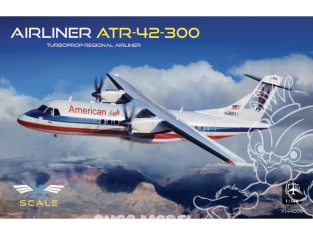 X-Scalemodels maquette avion X144009 ATR-42-300 American Eagle 1/144