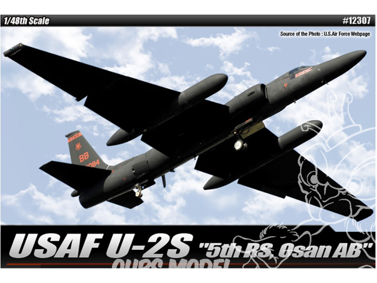 Academy maquette avion 12307 USAF U-2S "5th RS Osan AB" 1/48