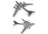 Academy maquettes avion 12643 Russian Air Force Tu-95 MS "BEAR" 1/144