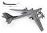Academy maquettes avion 12643 Russian Air Force Tu-95 MS "BEAR" 1/144