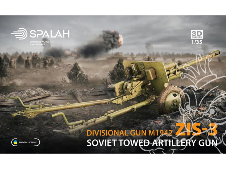 Spalah SP30035 Canon remorqué divisionnaire M1942 ZiS-3 1/35