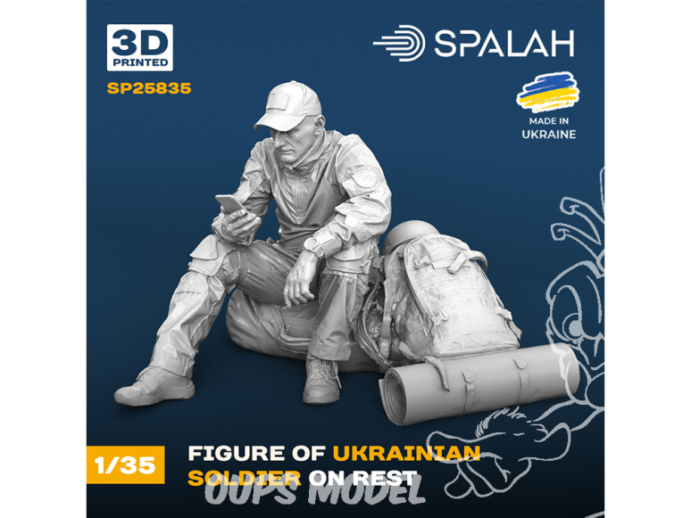 Spalah kit figurine SP25835 Soldat ukrainien au repos 1/35