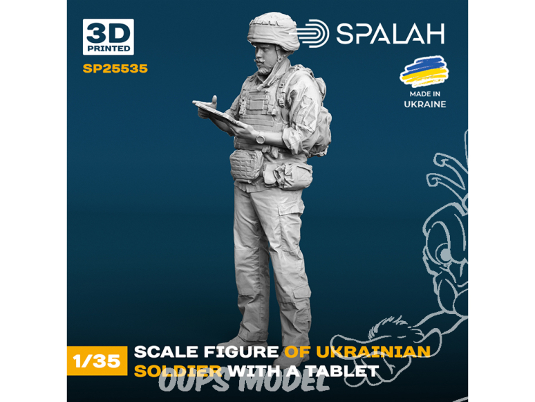Spalah kit figurine SP25535 Soldat ukrainien avec une tablette 1/35