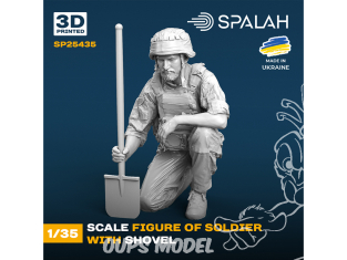 Spalah kit figurine SP25435 Soldat avec une pelle 1/35