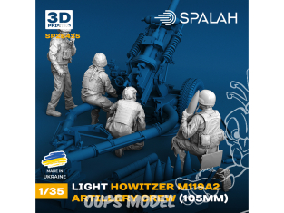 Spalah kit figurine SP28435 Équipe d'artillerie d'un obusier M119A2 1/35