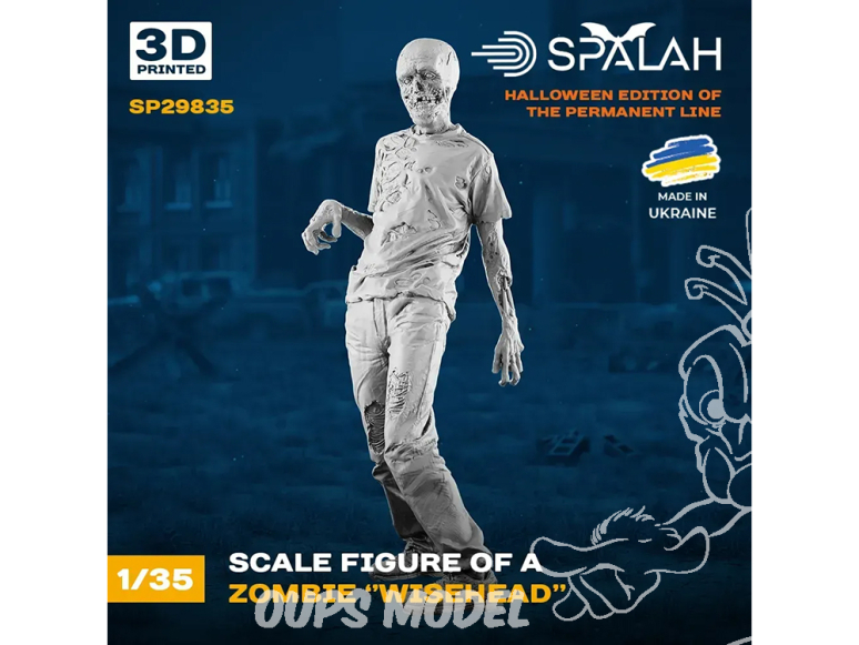 Spalah kit figurine SP29835 Zombie Wisehead 1/35