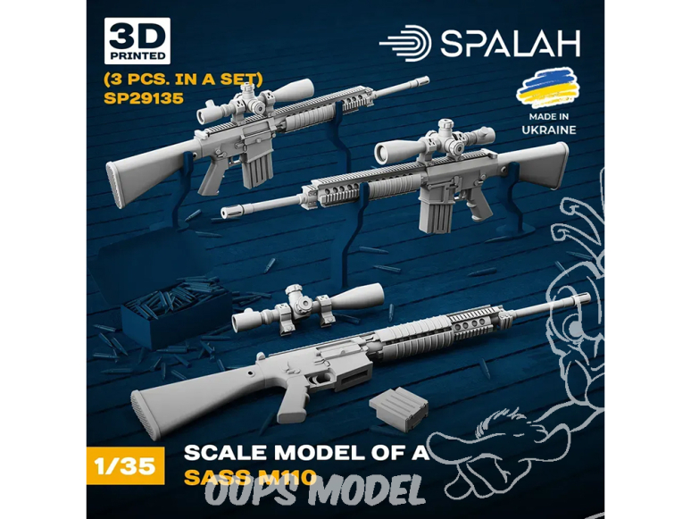 Spalah kit figurine SP29135 Fusil SASS M110 3 pièces 1/35