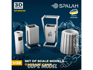 Spalah kit figurine SP29035 Poubelles 4 piéces 1/35