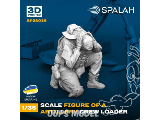 Spalah kit figurine SP28035 Chargeur d'équipe d'artillerie 1/35
