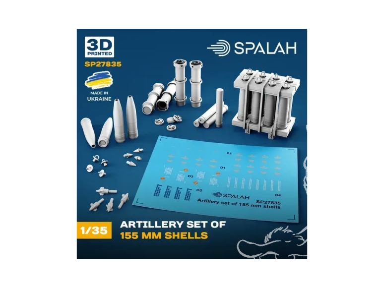 Spalah kit figurine SP27835 Ensemble d'obus d'artillerie de 155 mm 1/35